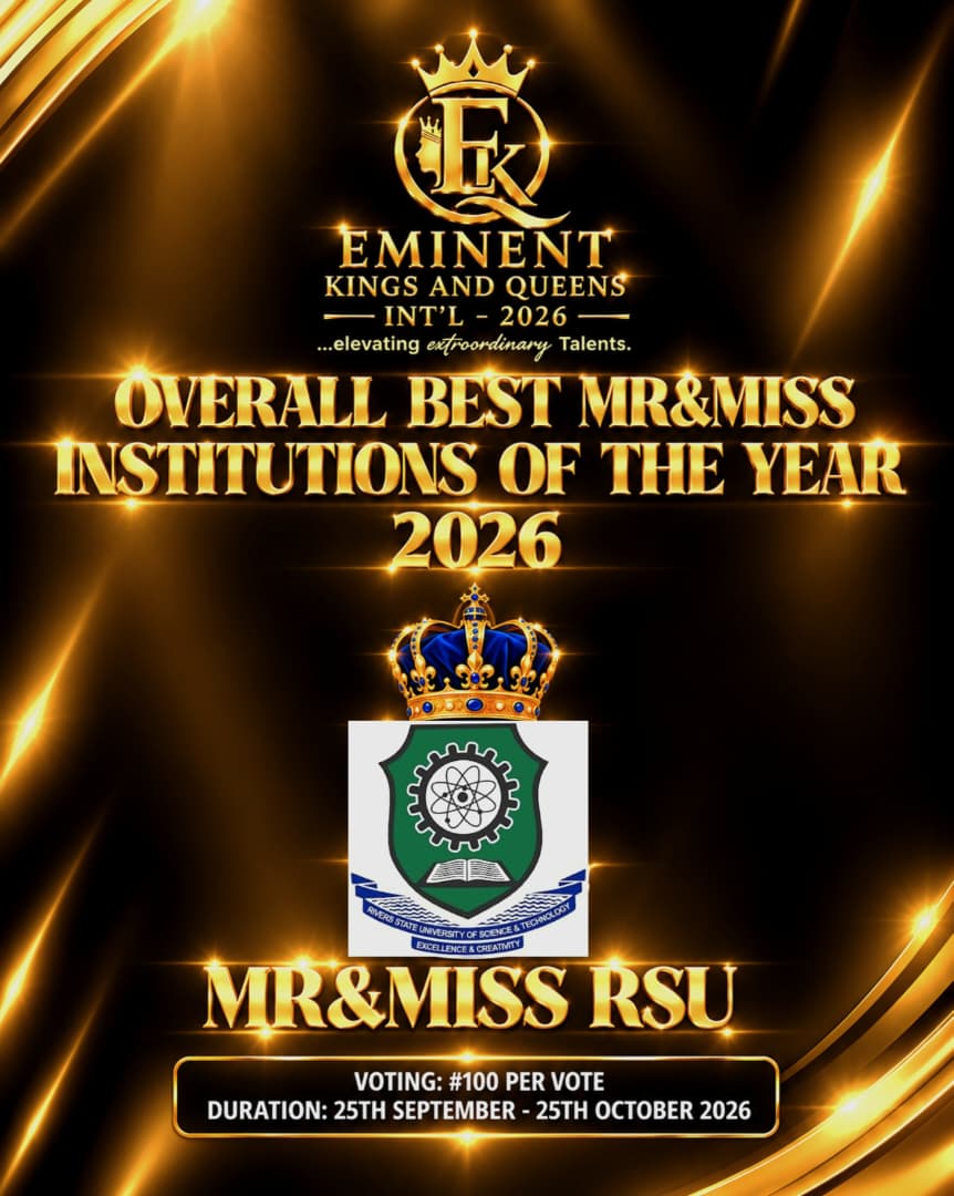 MR AND MISS RIVERS STATE UNIVERSITY
