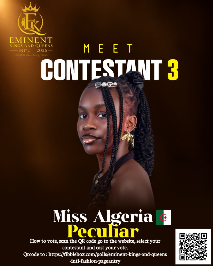 EKQ MISS ALGERIAL- CONTESTANT NO 3