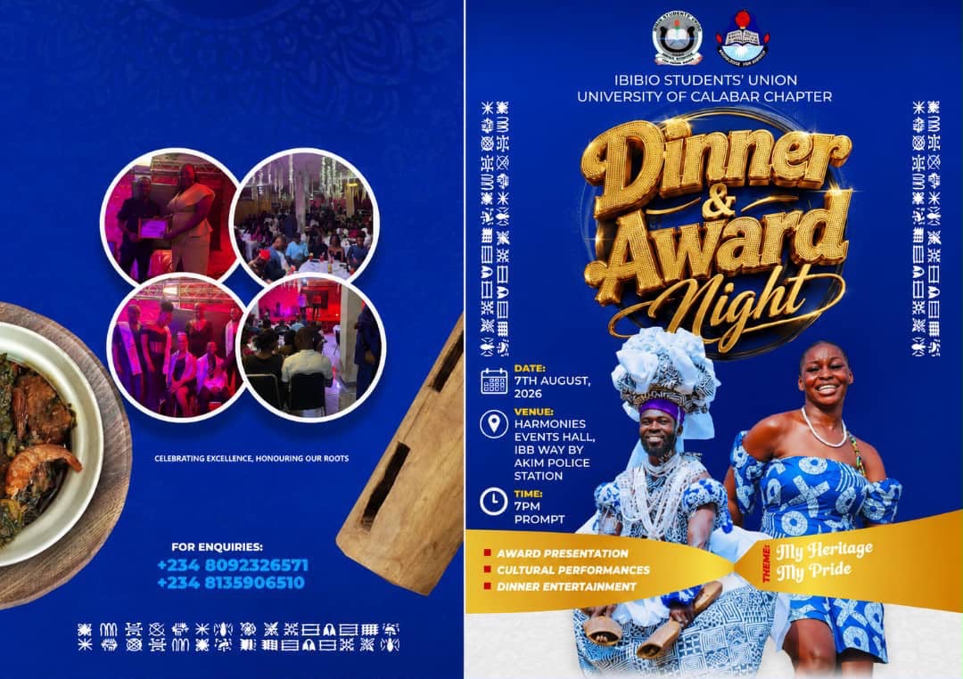 IBIBIO STUDENTS UNION UNIVERSITY OF CALABAR AWARD CATEGORY