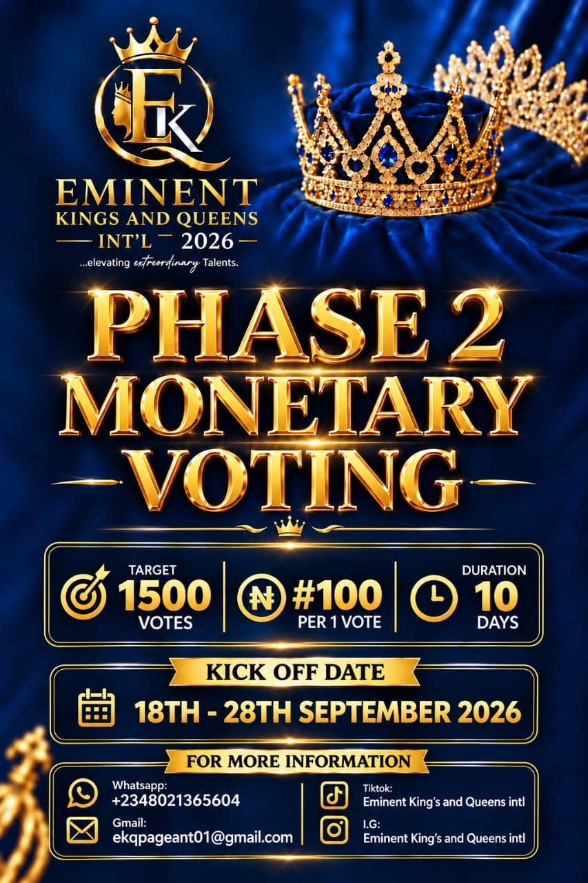 EMINENT KINGS AND QUEENS INTL FASHION PAGENTRY stage 2