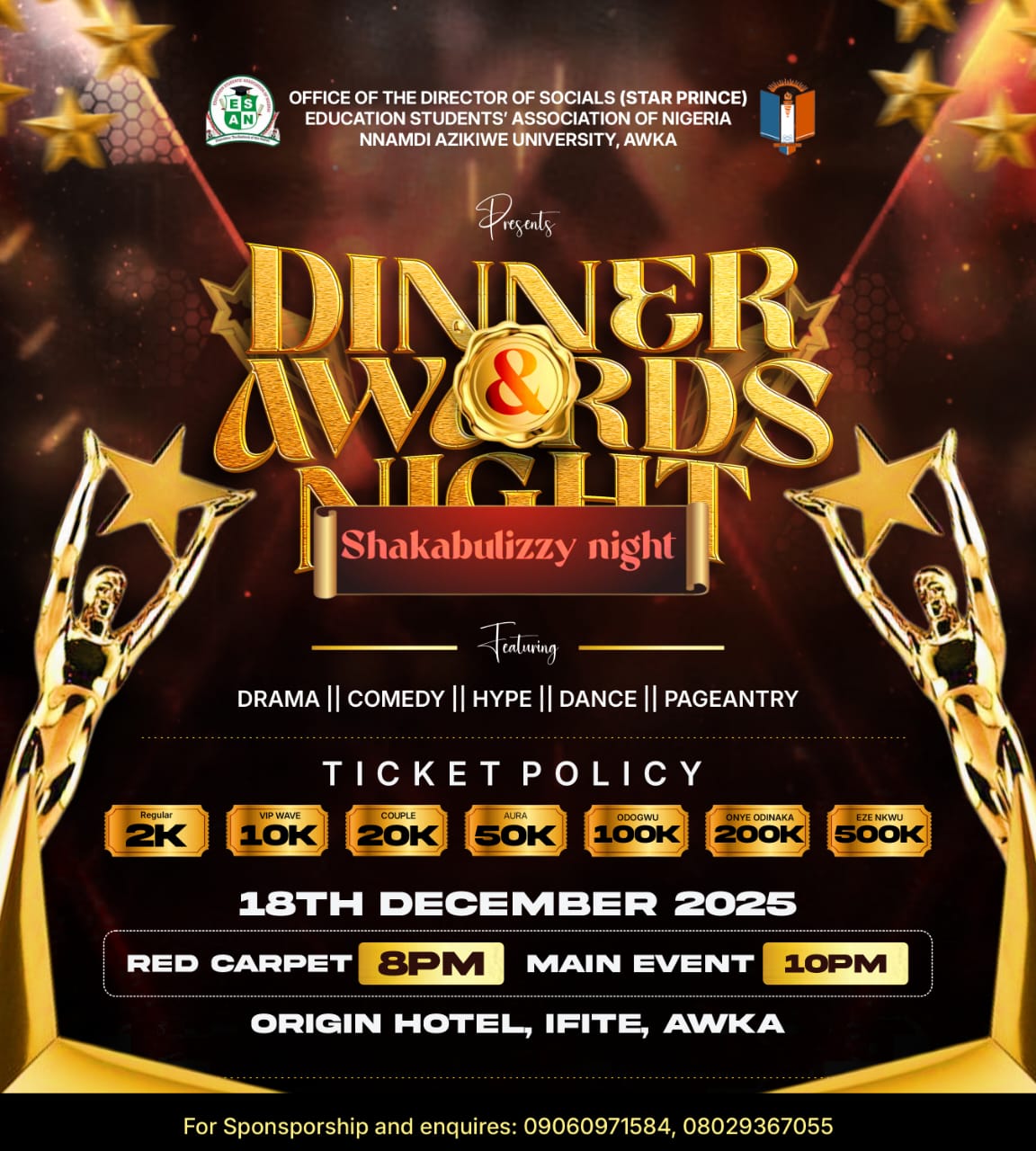 ESAN Dinner and Awards Night (Shakabulizzy Night) 2025