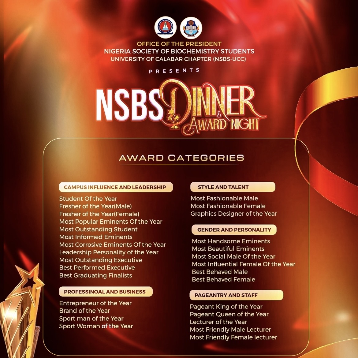 NSBS MERIT AWARD 2026