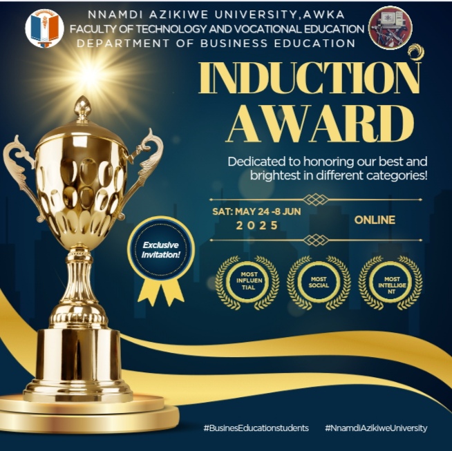 BUSINESS EDUCATION INDUCTION AWARD
