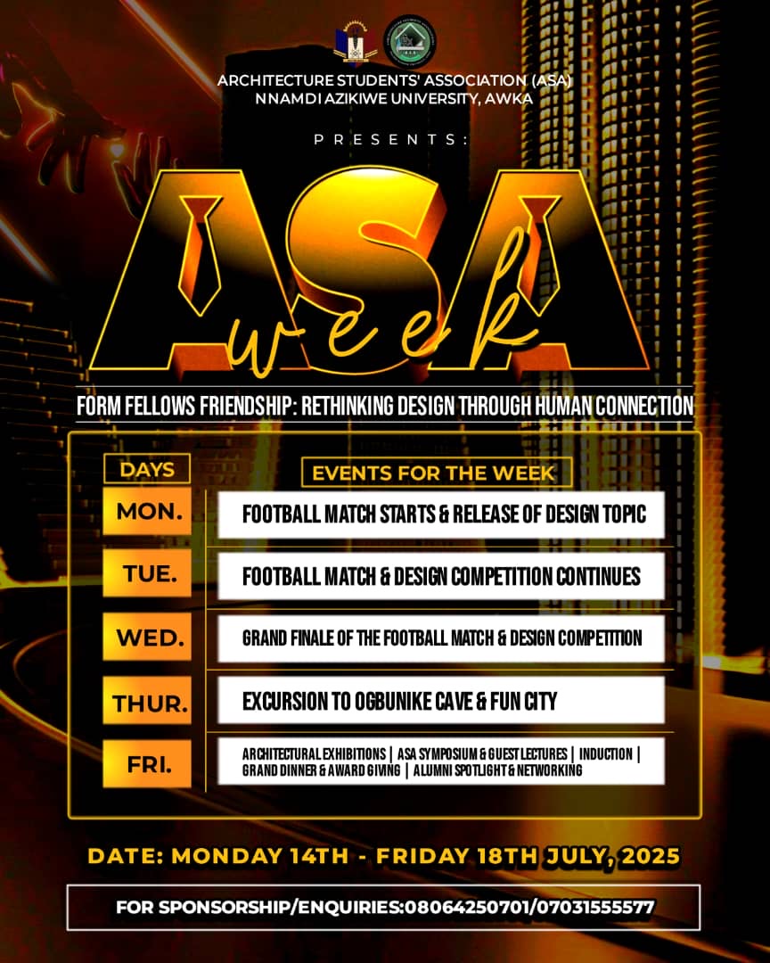 ARCHITECTURE STUDENTS’ ASSOCIATION WEEK