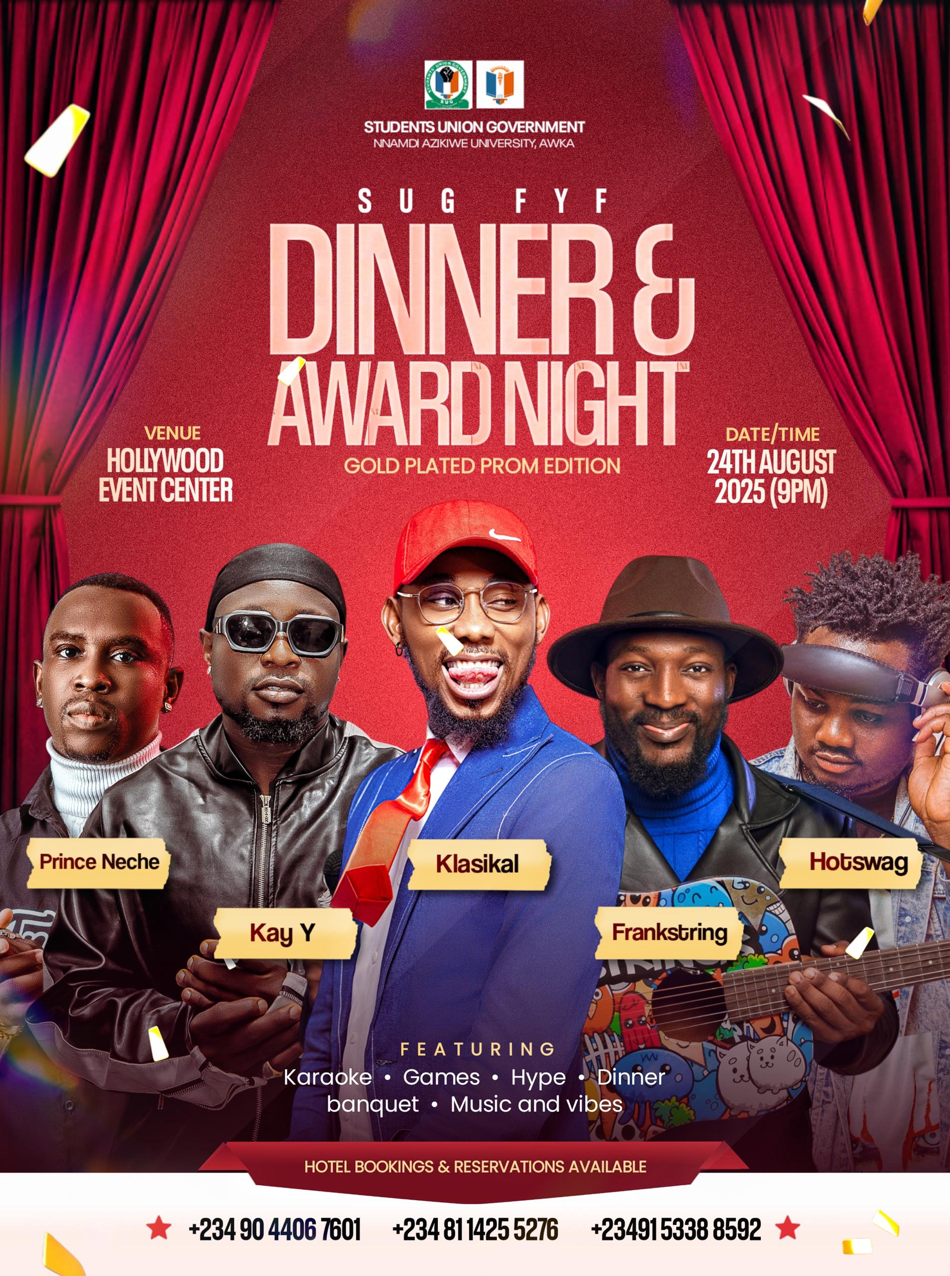 UNIZIK SUG FYF '25 TOP 100 AWARDS