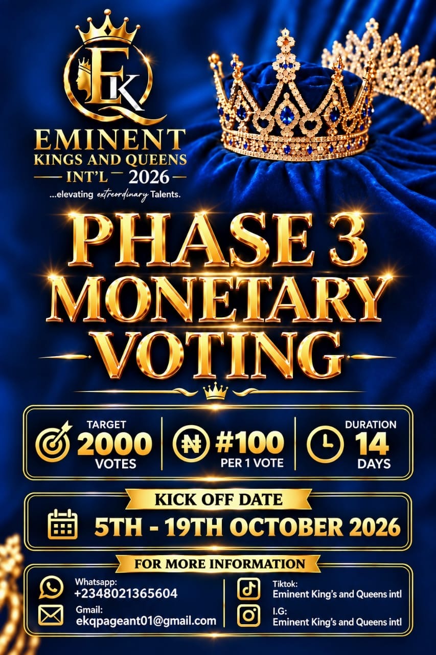 EMINENT KINGS AND QUEENS INT’L PHASE 3.